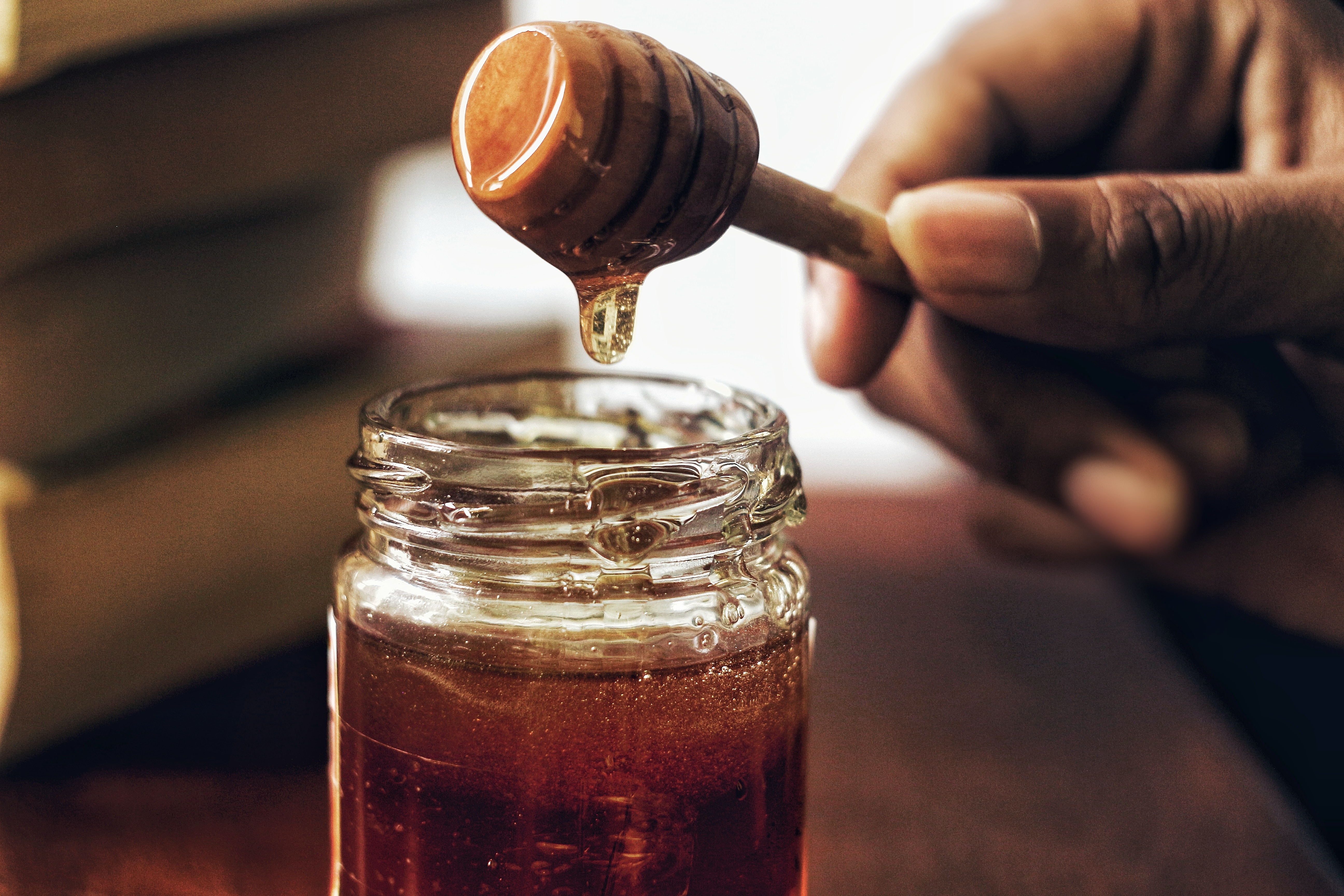 Honey in a bottle